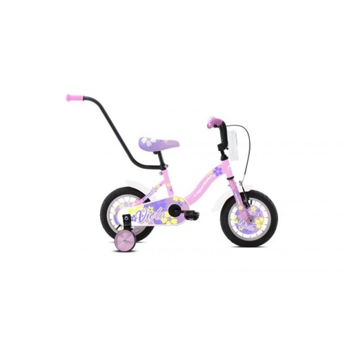 Detský bicykel Capriolo BMX 12"HT VIOLA růžovo-bílé