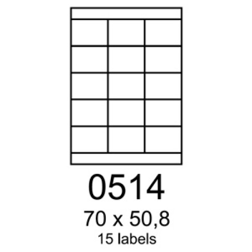 etikety RAYFILM 70x50,8 univerzálne biele R01000514A (100 list./A4)