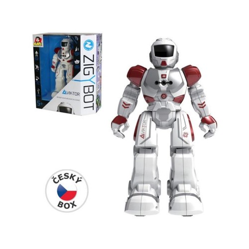 Robot MaDe Zigybot Viktor 27 cm, 21 funkcií, červený