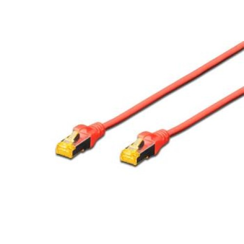 Digitus CAT 6A S-FTP patch cable, Cu, LSZH AWG 26/7, length 5 m, color red