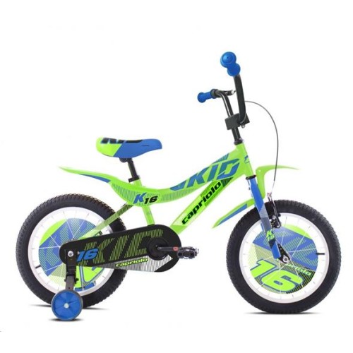 Detský bicykel Capriolo BMX 16" HT KID modro-zelené