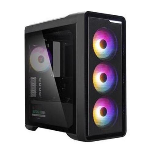 Zalman case middletower M3 Plus RGB, bez zdroje, ATX, 1x USB 3.0, 2x USB 2.0, průhledná bočnice, černá