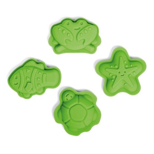 Hračka Bigjigs Toys silikónové formičky zelené Meadow