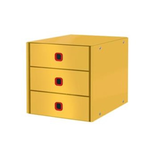 LEITZ Zásuvkový box  Click&Store COSY, 3 zásuvky, teplá žlutá