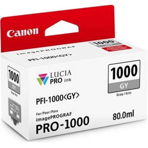 kazeta CANON PFI-1000GY Gray iPF PRO-1000 (80 ml)