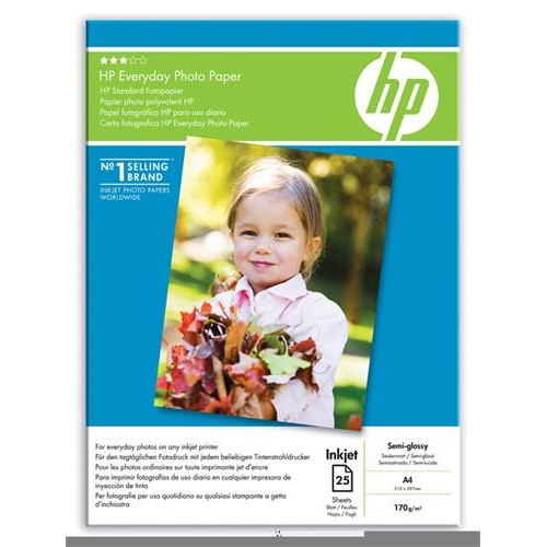 Fotopapier HP Everyday Photo A4, pololesk, 25ks, 200g/m2