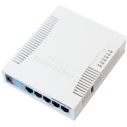 RouterBoard Mikrotik RB951G-2HnD 128 MB RAM, 600 MHz, 5x GLAN, 1x 2,4 GHz, 802.11n, L4