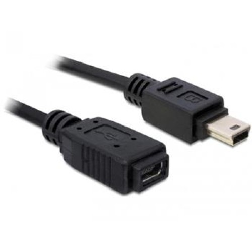 Delock USB 2.0 kabel, prodlužující mini-B 5-pin samec/samice 1 metr