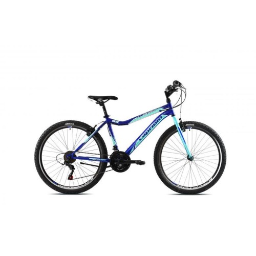 Horský bicykel Capriolo DIAVOLO DX 600 26"/17" tyrkysovo-modré