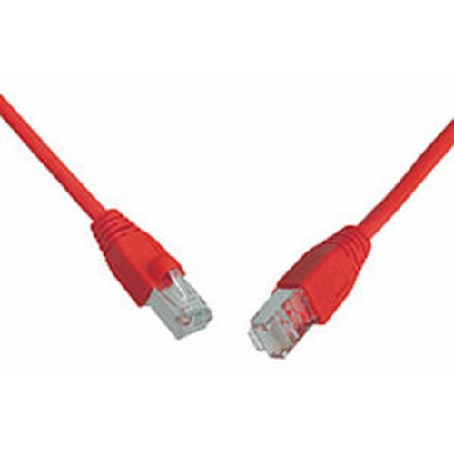 Solarix Patch kabel CAT5E SFTP PVC 20m červený snag-proof C5E-315RD-20MB