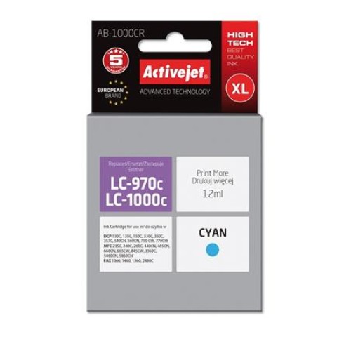 ActiveJet ink Brother LC1000C remanufactured AB-1000CR   12 ml
