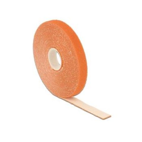 Delock Hook-and-loop fasteners L 5 m x W 13 mm roll orange