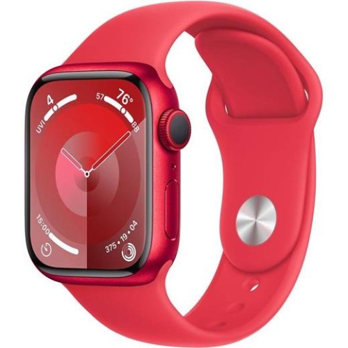 Hodinky Apple Watch Series 9 GPS, 41mm (PRODUCT) RED Aluminium Case with (PRODUCT) RED Sport Band - S/M