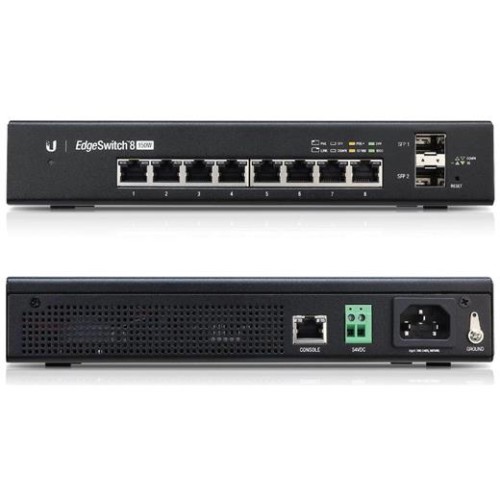 Switch Ubiquiti Networks EdgeSwitch ES-8-150W 8x GLan s PoE,  2x SFP 150W