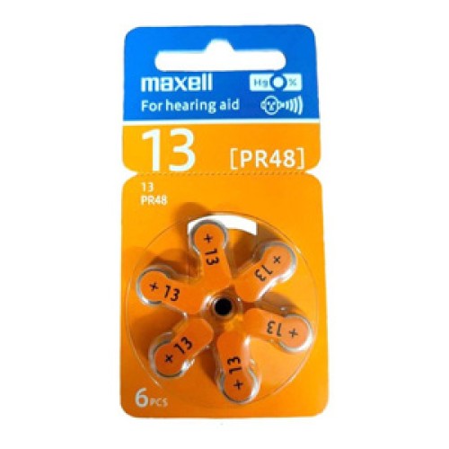 Batérie Maxell PR48 (13) 1.4V 6ks Blister (sluch)