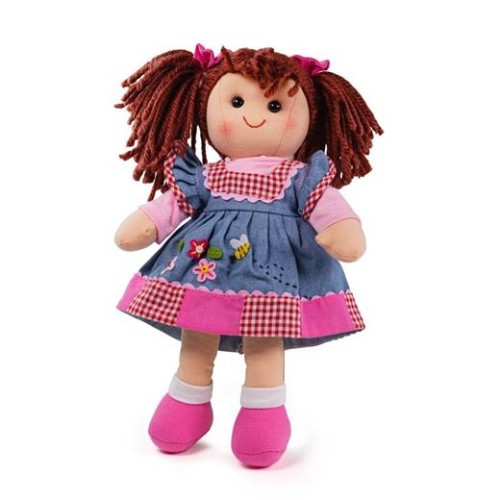 Bábika Bigjigs Toys látková Melody, 34 cm