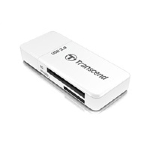 Čítačka kariet TRANSCEND F5, USB 3.0, biela