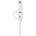MANHATTAN i-Lynk Nabíjací/synchronizačný kábel, USB A na micro-USB a 8-pin, 1 m (3.3 ft.) biela/biela