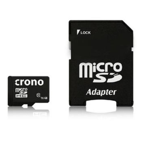 Crono micro Secure Digital HC (microSDHC) karta 16GB Class 10 + adaptér