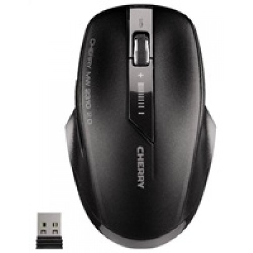 Myš CHERRY MW 2310 2.0, USB, bezdrôtový, mini USB prijímač, čierny