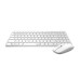 Súprava klávesnice a myši RAPOO 9300M, bezdrôtová, viacrežimová tenká myš, ultratenká klávesnica, biela