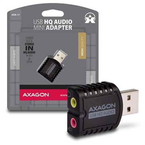 Zvuková karta AXAGON ADA-17 USB2.0 - stereo HQ audio MINI adaptér