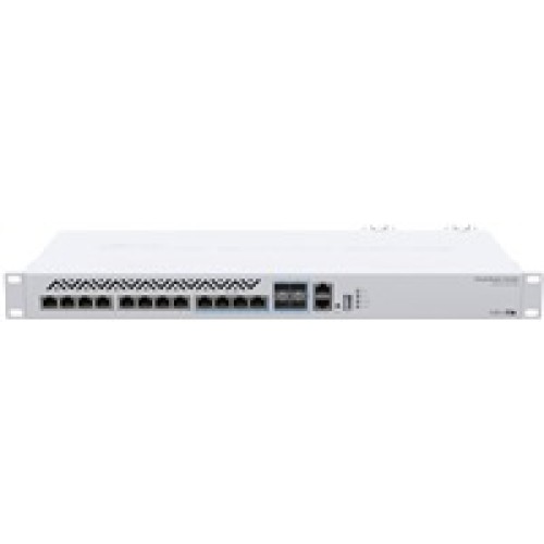 MikroTik Cloud Router Switch CRS312-4C+8XG-RM, 650MHz CPU, 64MB, 1xGLAN, 8x10G, 4x10G Combo, slot, vrátane. L5