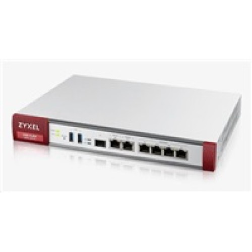 Firewall Zyxel USGFLEX200 s ročným balíkom UTM, 2x gigabitová WAN, 4x gigabitová LAN/DMZ, 1x SFP, 2x USB