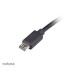 Kábel AKASA USB-A 2.0 na Micro-B, napájací kábel s prepínačom (pre Raspberry Pi 3 / 2 / 1 / Zero), 1.5m
