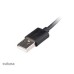 Kábel AKASA USB-A 2.0 na Micro-B, napájací kábel s prepínačom (pre Raspberry Pi 3 / 2 / 1 / Zero), 1.5m