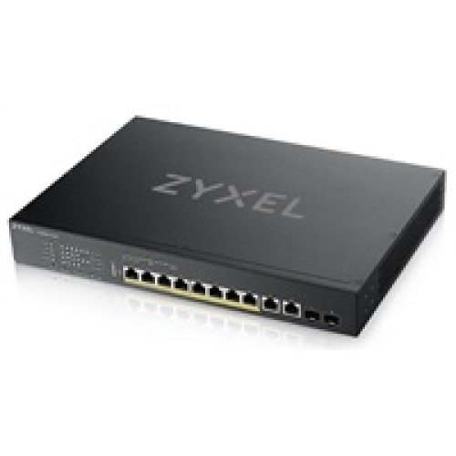 Zyxel XS1930-12HP 8-portový multi-gigabitový inteligentný riadený PoE switch s 2 10GbE a 2 SFP+ Uplink, PoE 375W