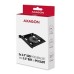AXAGON RHD-P25, hliníkový rám pre 2x 2.5" HDD/SSD do 3.5" pozície alebo zástrčky PCI