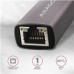AXAGON ADE-TRC, USB-C 3.2 Gen 1 - Gigabitová sieťová karta Ethernet, automatická inštalácia, titánovo šedá