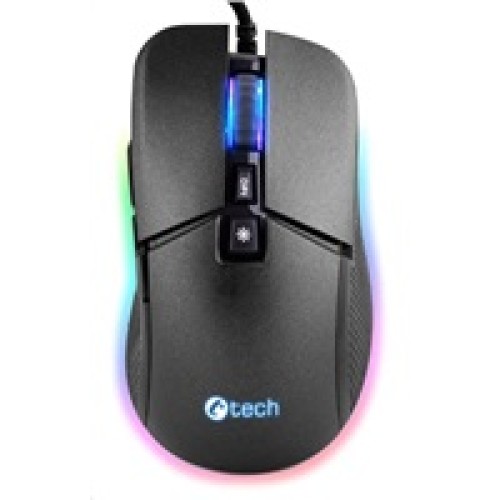 C-TECH herná myš Dawn, pre príležitostné hranie, 6400 DPI, RGB podsvietenie, USB