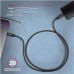 AXAGON BUCM32-CM10AB, SPEED+ kábel USB-C <->USB-C, 1 m, USB 3</->.2 Gen 2, PD 100W 5A, 4k HD, ALU, opletenie, čierna