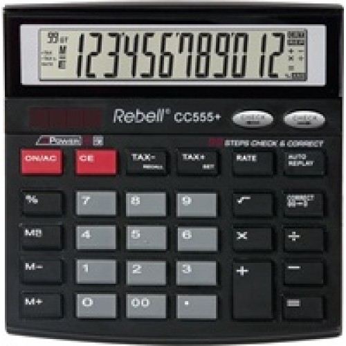 REBELL kalkulačka - CC555+ - černá