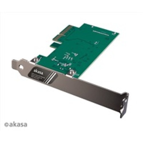 Sieťová karta AKASA USB 3.2 HOST karta, 20Gbps USB 3.2 Gen 2x2 interný 20-pinový konektor k hostiteľskej karte PCIe