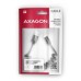 AXAGON BUCM-AM10TB, TWISTER kábel USB-C <->USB-A, 0</->.6 m, USB 2.0, 3A, ALU, tpe, čierna