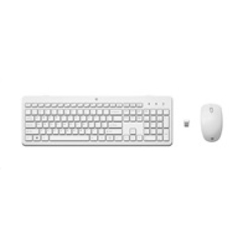 Kombinácia bezdrôtovej myši a klávesnice HP 230 (biela) WW - bezdrôtová klávesnica a myš