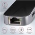 AXAGON HMC-6GL, USB 3.2 Gen 1 hub, porty 3x USB-A, HDMI 4k/30Hz, RJ-45 GLAN, PD 100W, kábel USB-C 20cm