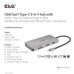 Club3D hub USB-C, rozbočovač 9 v 1 s HDMI, VGA, 2x USB Gen1 Type-A, RJ45