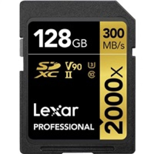 Lexar Pro 2000X SDHC/SDXC UHS-II U3(V90) R300/W260 (bez čítačky kariet) 128 GB