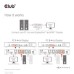 Club3D Network Switch - Prepínač, DP/HDMI KVM prepínač - Dual DP 4K 60Hz