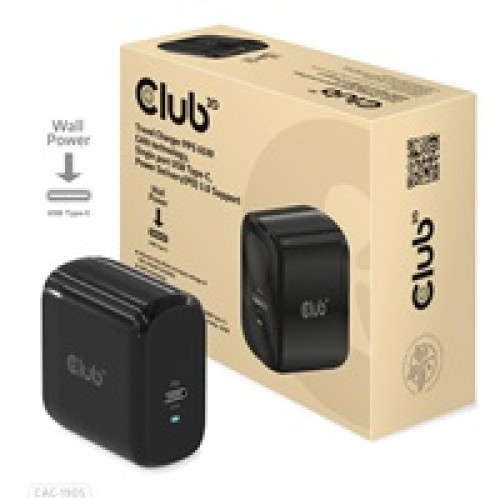 Cestovná nabíjačka Club3D PPS 65W technológia GAN, USB Type-C, Power Delivery(PD) 3.0 Podpora