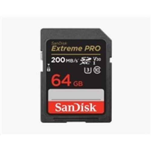 Karta SanDisk SDXC 64 GB Extreme PRO (200 MB/s triedy 10, UHS-I U3 V30)