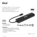 Club3D Hub USB-C, rozbočovač 6 v 1 s HDMI 8K30Hz, 2xUSB typu A, RJ45 a 2xUSB typu C, Data a PD nabíjení 100W
