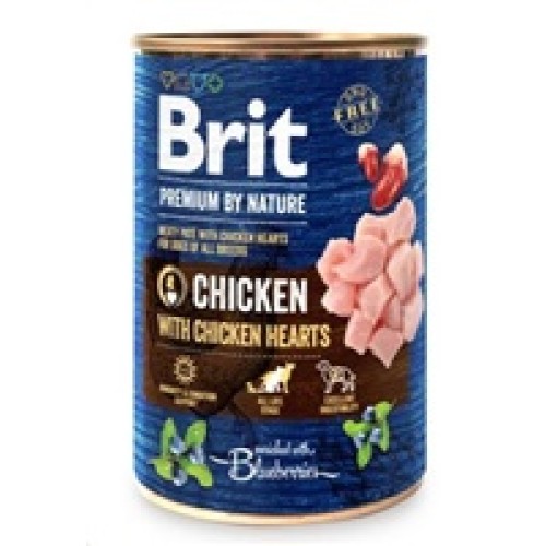 Konz.Brit Prem.by Nature Chicken with Hearts 400g