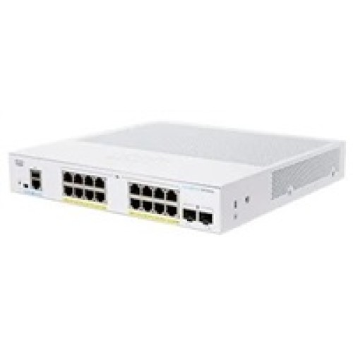 Cisco switch CBS350-16P-E-2G-UK (16xGbE,2xSFP,16xPoE+,120W,fanless) - REFRESH