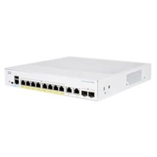 Cisco switch CBS350-8P-E-2G-UK (8xGbE,2xGbE/SFP combo,8xPoE+,60W,fanless) - REFRESH