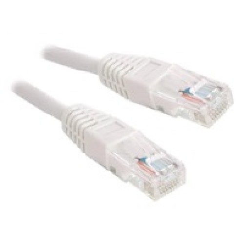 XtendLan patch kábel Cat5E, UTP - 0,25m, biely (predaj po 10 ks)